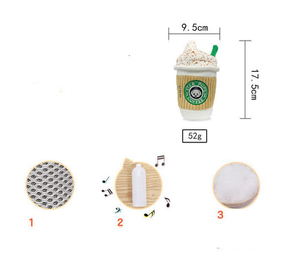 Spice Latte Sound Making Plush Dog Toy - Premium 0 from My Needy Pets - Just $4.79! Shop now at My Needy Pets