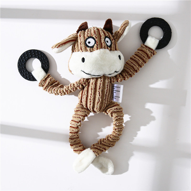 Dog Toy Plush Donkey Chewing Toy - Premium 0 from My Needy Pets - Just $4.79! Shop now at My Needy Pets