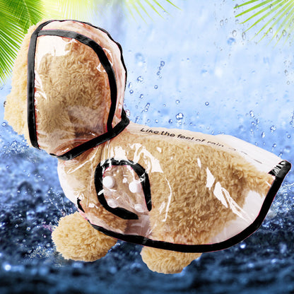 Transparent pet raincoat - Premium 0 from My Needy Pets - Just $1.97! Shop now at My Needy Pets