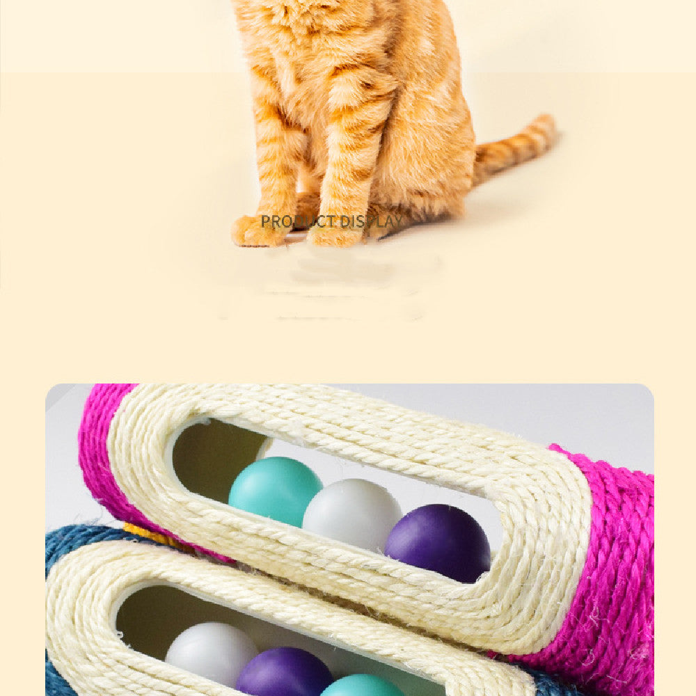 Long Sisal Drum Cat Toys Three - Premium 0 from Pawsnplayboutique Dba My Needy Pets - Just $9.14! Shop now at My Needy Pets