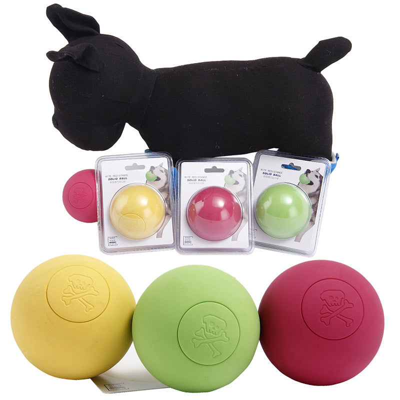 Solid Rubber Bouncy Ball Toy for Dogs - Premium 0 from My Store - Just $3.49! Shop now at My Needy Pets