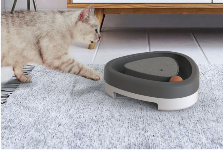 Pet Cat Self-hey Toy Smart Funny Cat Triangle Turntable Electric Toy Cat Scratcher - Premium 0 from My Needy Pets - Just $55.95! Shop now at My Needy Pets