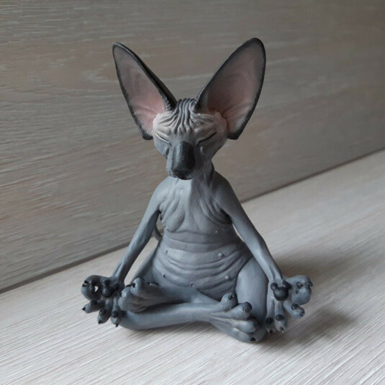 Creative PVC Simulation Hairless Cat Sphinx Cat Animals ActionFigure Toys Animal Model Toys - Premium 0 from Pawsnplayboutique Dba My Needy Pets - Just $16.33! Shop now at My Needy Pets