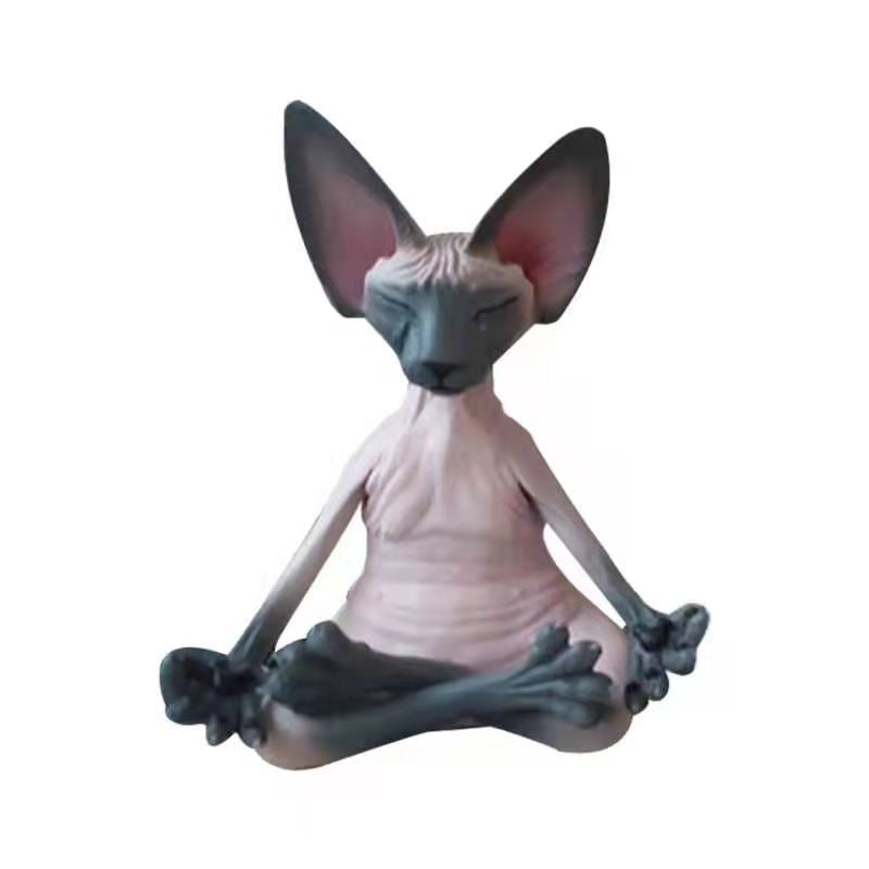 Creative PVC Simulation Hairless Cat Sphinx Cat Animals ActionFigure Toys Animal Model Toys - Premium 0 from Pawsnplayboutique Dba My Needy Pets - Just $16.33! Shop now at My Needy Pets