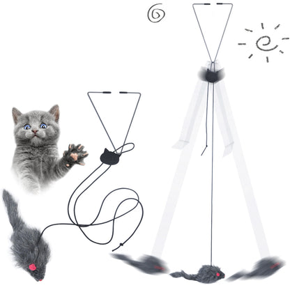 Pet Telescopic Hanging Door Small Mouse Pets Cat Toy - Premium 0 from My Store - Just $4.99! Shop now at My Needy Pets