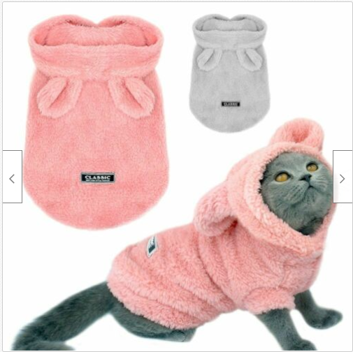 Plush cat clothing - Premium 0 from My Store - Just $17.95! Shop now at My Needy Pets