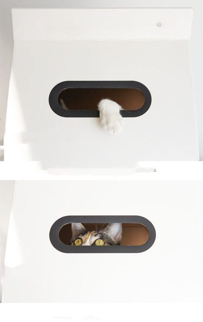 Corrugated Cardboard Box Wear-resistant Cat Catching Toy - Premium 0 from My Needy Pets - Just $49! Shop now at My Needy Pets