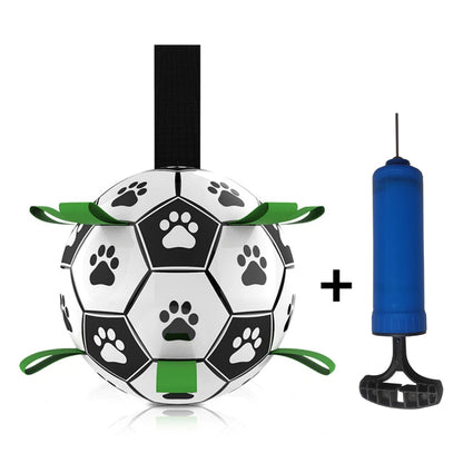 Dog Toys Interactive Pet Football Toys with Grab Tabs Dog Outdoor training Soccer Pet Bite Chew Balls for Dog accessories - Premium 5 from Pawsnplayboutique Dba My Needy Pets - Just $23.36! Shop now at My Needy Pets