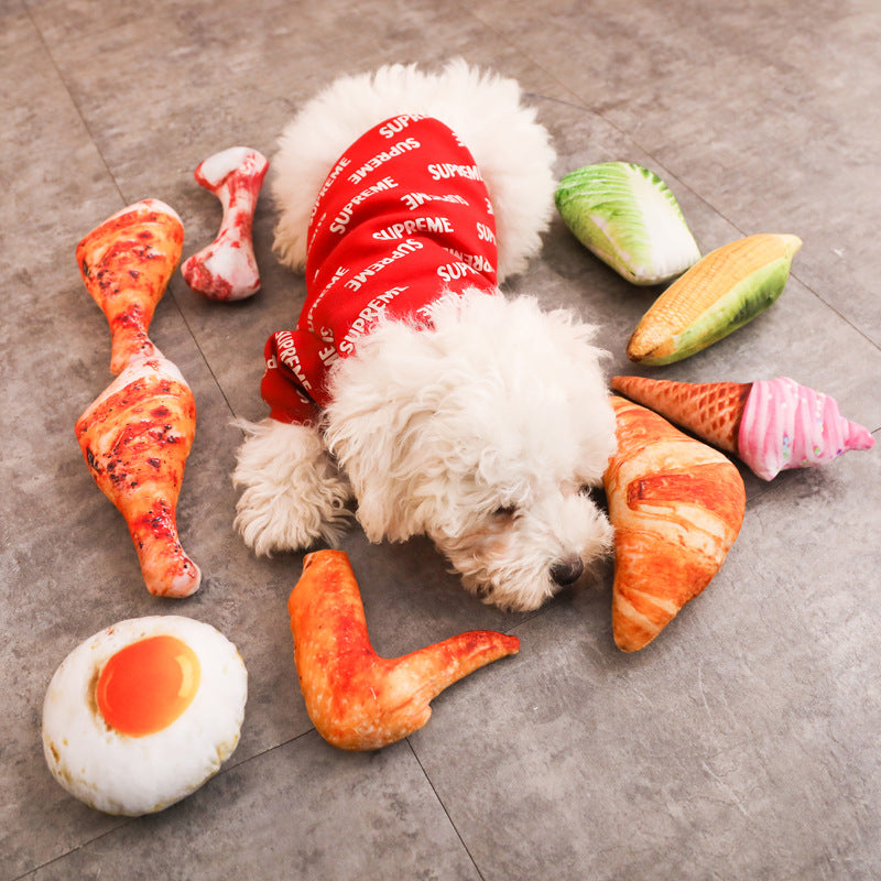 Anti Bite Dog Toys Creative Simulation Vegetable Drumstick Toy Puppy Pet Play Chew Toys Squeaky Toys For Dogs Cats Pets Supplies - Premium 0 from Pawsnplayboutique Dba My Needy Pets - Just $5.49! Shop now at My Needy Pets