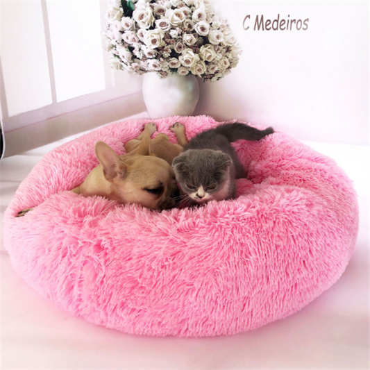 Round Long Hairy Autumn And Winter Nest Pad Cat Mattress - Premium 0 from My Store - Just $23.99! Shop now at My Needy Pets