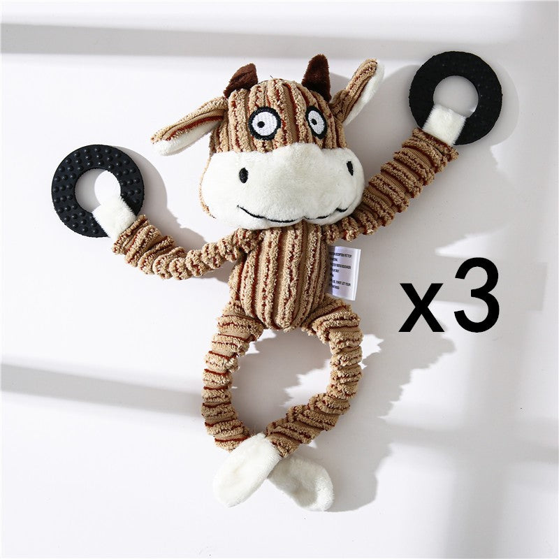 Dog Toy Plush Donkey Chewing Toy - Premium 0 from My Needy Pets - Just $4.79! Shop now at My Needy Pets