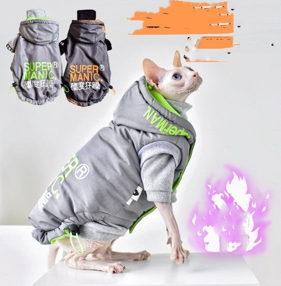 Hairless Cat Clothing With Winter Coat - Premium 0 from My Store - Just $179! Shop now at My Needy Pets