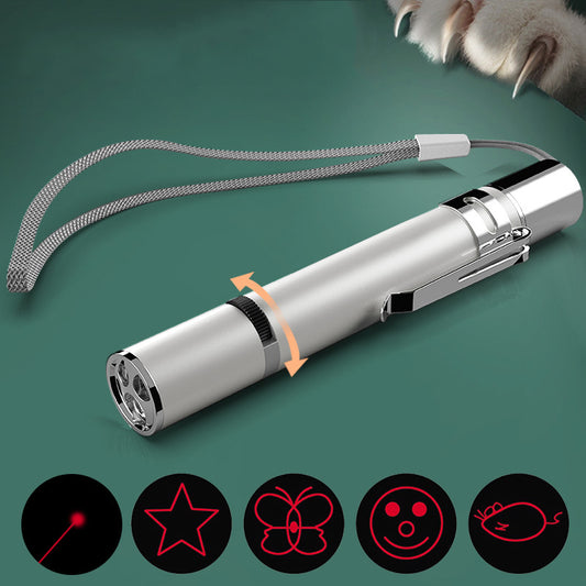 Laser Pointer Cat Toy, Red Dot LED Light Pointer Interactive Toys Indoor Cats Dogs, Long Range 5 Modes Lazer Projection Playpen For Kitten Outdoor Pet Chaser Tease Stick Training Exercise,USB Recharge - Premium cat toys from marketplace_advantage41407 - Just $24.65! Shop now at My Needy Pets