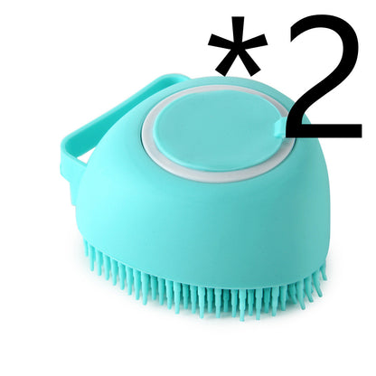 Silicone Dog Bath Massage Gloves Brush Pet Cat Bathroom Cleaning Tool Comb Brush For Dog Can Pour Shampoo Dog Grooming Supplies - Premium 0 from My Needy Pets - Just $13.51! Shop now at My Needy Pets