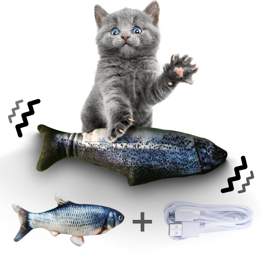 Without Cat Nip Version - Electric Jumping Fish Simulation Electric Fish Toy - Premium 0 from My Store - Just $3.99! Shop now at My Needy Pets