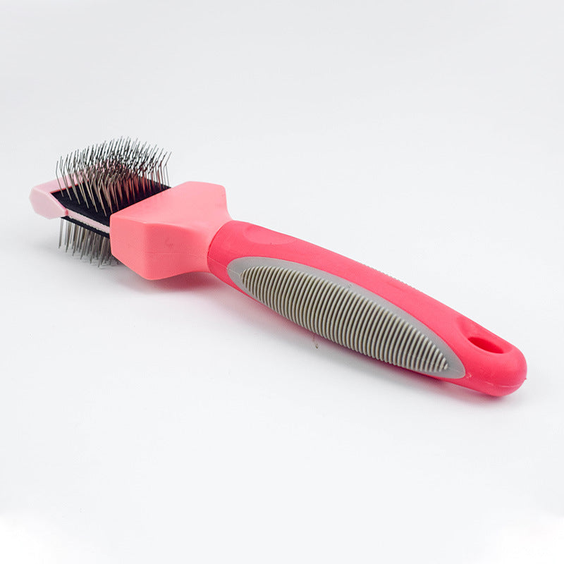 Pet Self Cleaning Hair Brush Cleaning Pets Supplies Cat Double Sided Soft Comb - Premium 0 from My Needy Pets - Just $8.65! Shop now at My Needy Pets