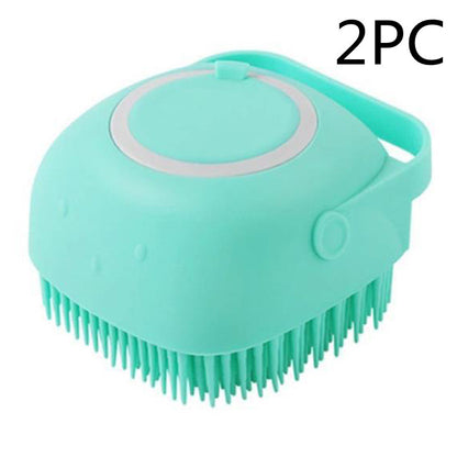 Silicone Dog Bath Massage Gloves Brush Pet Cat Bathroom Cleaning Tool Comb Brush For Dog Can Pour Shampoo Dog Grooming Supplies - Premium 0 from My Needy Pets - Just $13.51! Shop now at My Needy Pets