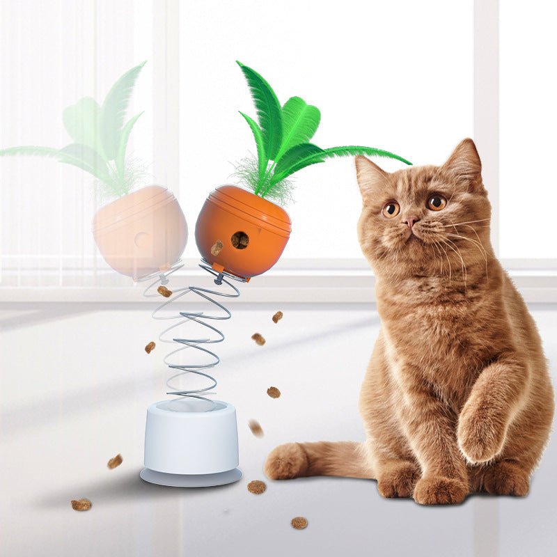 Cat Leaking Food Toy Self-Playing Tumbler Toys Funny Swing Feeder Carrot Kitten Puzzle Interactive Game Exercise Pet Supplies - Premium 0 from Pawsnplayboutique Dba My Needy Pets - Just $16.65! Shop now at My Needy Pets