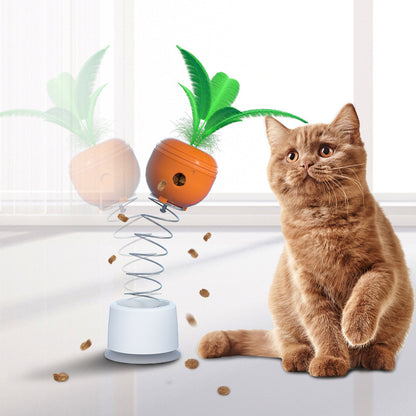 Cat Leaking Food Toy Self-Playing Tumbler Toys Funny Swing Feeder Carrot Kitten Puzzle Interactive Game Exercise Pet Supplies - Premium 0 from Pawsnplayboutique Dba My Needy Pets - Just $16.65! Shop now at My Needy Pets