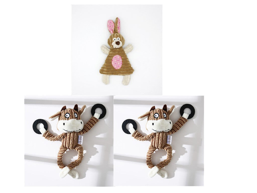 Dog Toy Plush Donkey Chewing Toy - Premium 0 from My Needy Pets - Just $4.79! Shop now at My Needy Pets