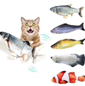 Without Cat Nip Version - Electric Jumping Fish Simulation Electric Fish Toy - Premium 0 from My Store - Just $3.99! Shop now at My Needy Pets