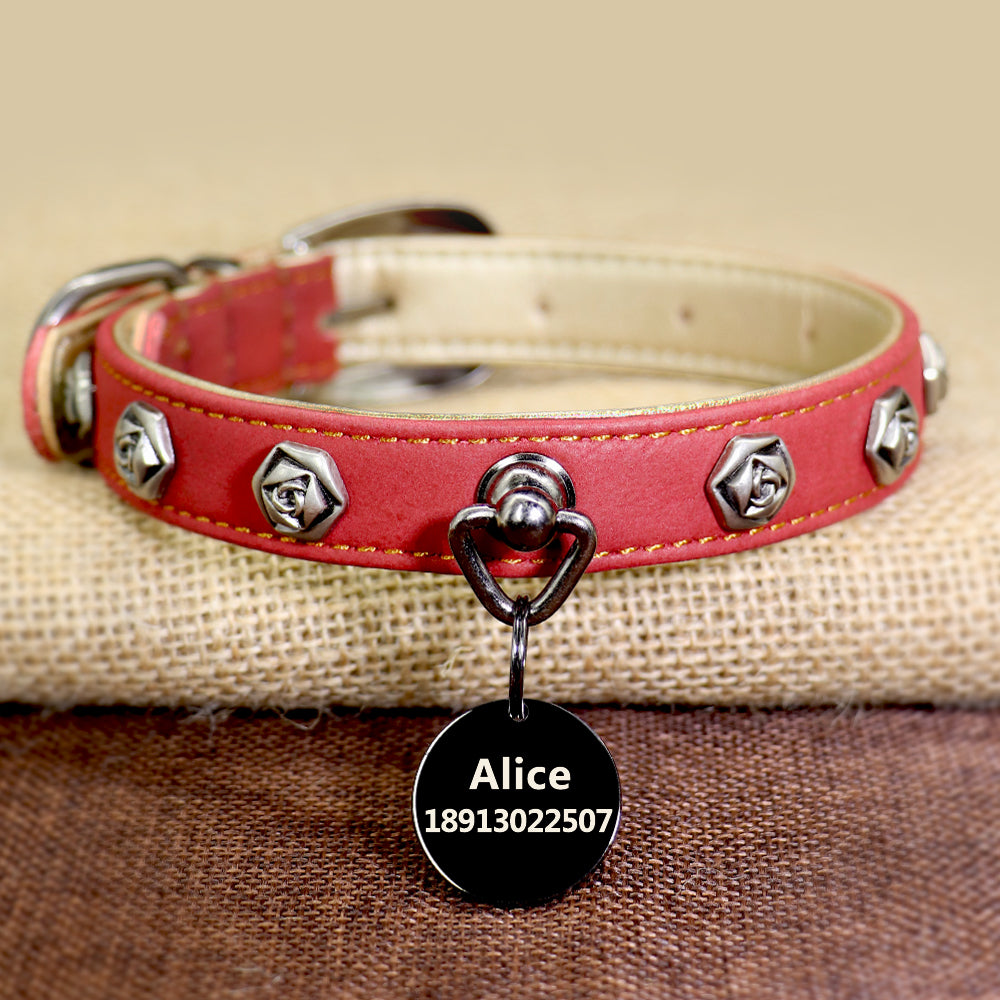 Pet leather collar - Premium 7 from My Needy Pets - Just $49.95! Shop now at My Needy Pets