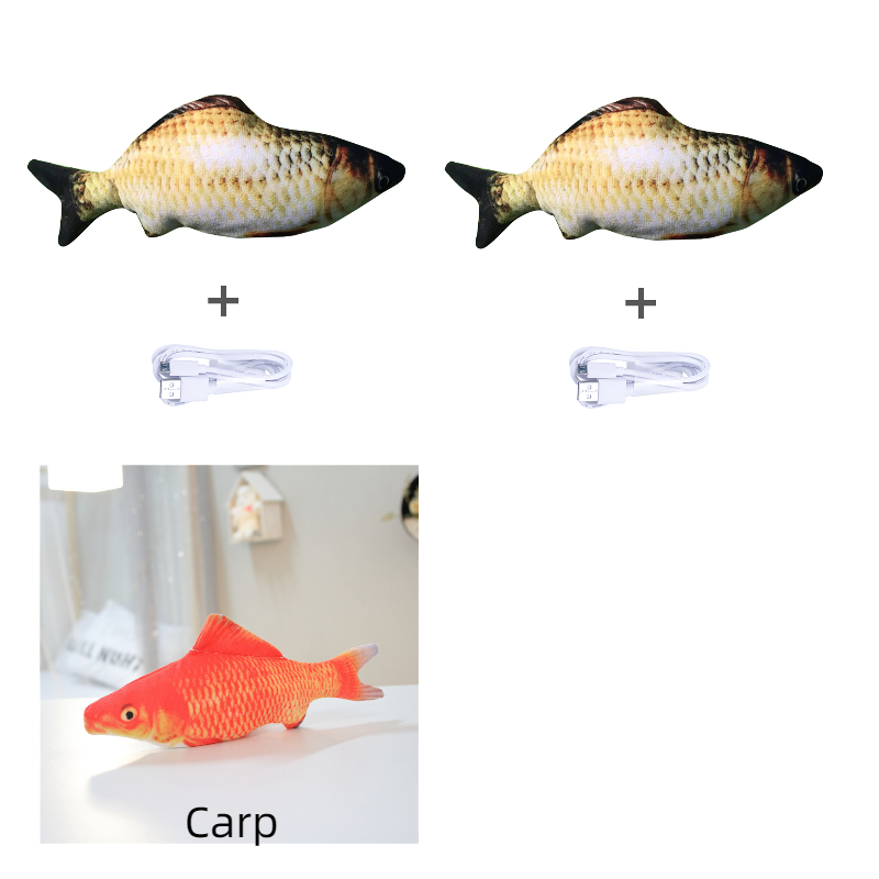 Without Cat Nip Version - Electric Jumping Fish Simulation Electric Fish Toy - Premium 0 from My Store - Just $3.99! Shop now at My Needy Pets