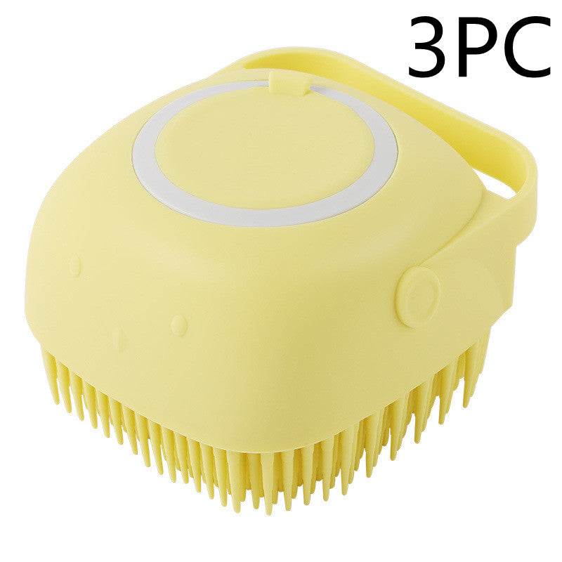 Silicone Dog Bath Massage Gloves Brush Pet Cat Bathroom Cleaning Tool Comb Brush For Dog Can Pour Shampoo Dog Grooming Supplies - Premium 0 from My Needy Pets - Just $13.51! Shop now at My Needy Pets