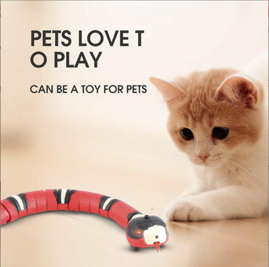 Smart Sensing Snake Cat Toys Electric Interactive Toys For Cats USB Charging Cat Accessories For Pet Dogs Game Play Toy - Premium 4 from Pawsnplayboutique Dba My Needy Pets - Just $22.08! Shop now at My Needy Pets