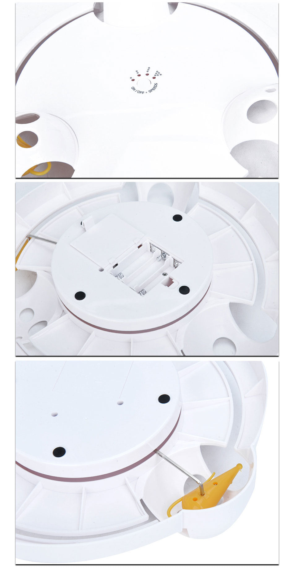 Electric Cat Toy  Wheel Crazy White Cat Catching Mouse Automatic Turntable Cats Toys - Premium 0 from Pawsnplayboutique Dba My Needy Pets - Just $34.09! Shop now at My Needy Pets