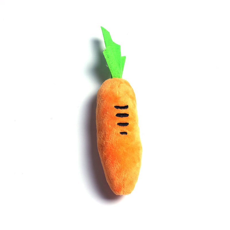 Pet Toys Cat Dog Plush Chew Toy Molar Carrot Squeak Toy - Premium 0 from Pawsnplayboutique Dba My Needy Pets - Just $5.48! Shop now at My Needy Pets