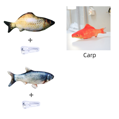 Without Cat Nip Version - Electric Jumping Fish Simulation Electric Fish Toy - Premium 0 from My Store - Just $3.99! Shop now at My Needy Pets