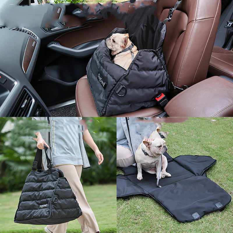 Pet Car Bag Car Front And Rear Seat Dog Car Pad Multi-functional Anti Splash Autumn And Winter Pet Bag - Premium 0 from My Needy Pets - Just $59.79! Shop now at My Needy Pets