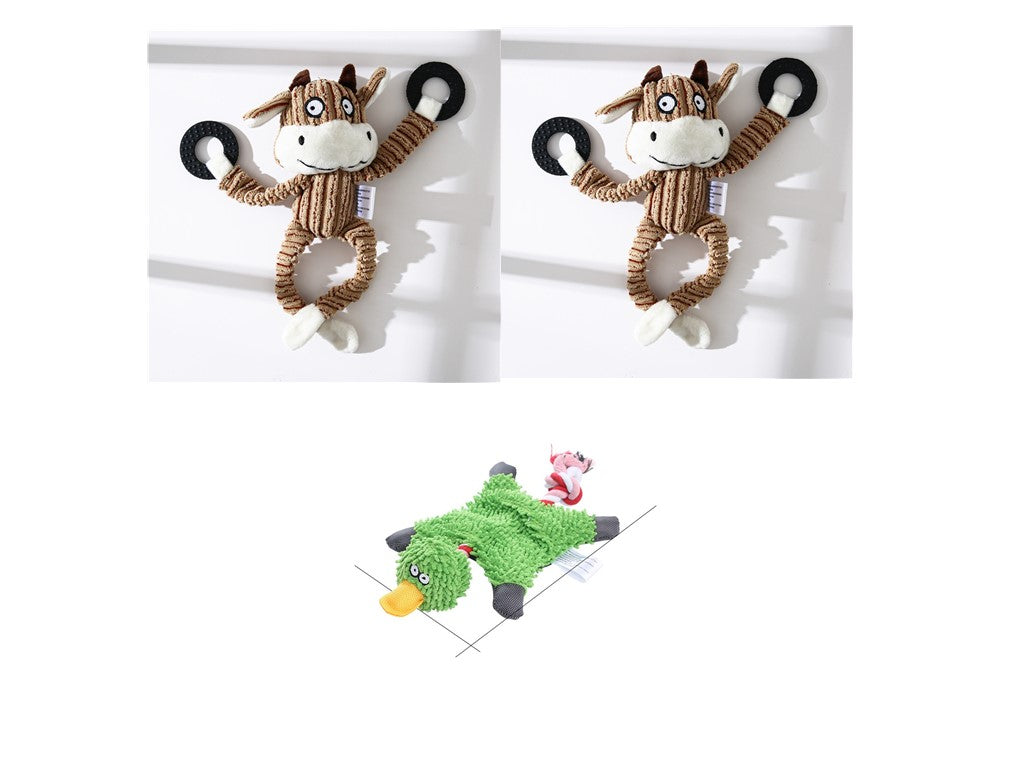 Dog Toy Plush Donkey Chewing Toy - Premium 0 from My Needy Pets - Just $4.79! Shop now at My Needy Pets