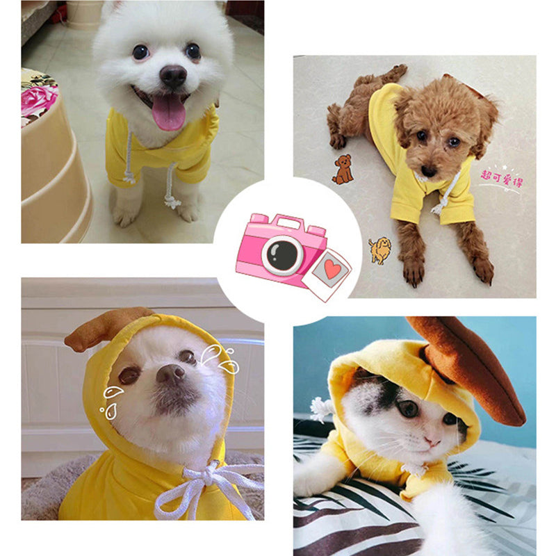 Dog Autumn And Winter Clothing Small And Medium Dog Love Two Legged Cat Cute Pet Clothing - Premium 0 from My Needy Pets - Just $13.95! Shop now at My Needy Pets