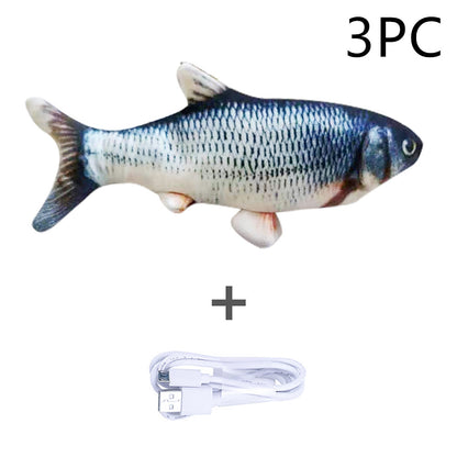 Without Cat Nip Version - Electric Jumping Fish Simulation Electric Fish Toy - Premium 0 from My Store - Just $3.99! Shop now at My Needy Pets