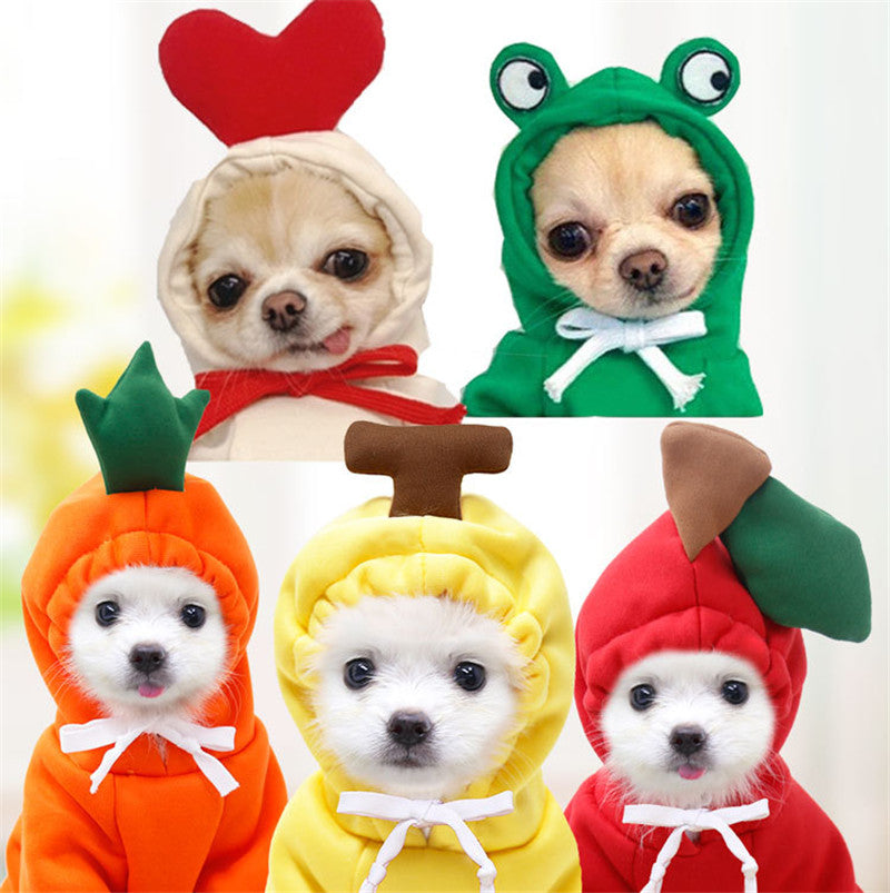 Dog Autumn And Winter Clothing Small And Medium Dog Love Two Legged Cat Cute Pet Clothing - Premium 0 from My Needy Pets - Just $13.95! Shop now at My Needy Pets