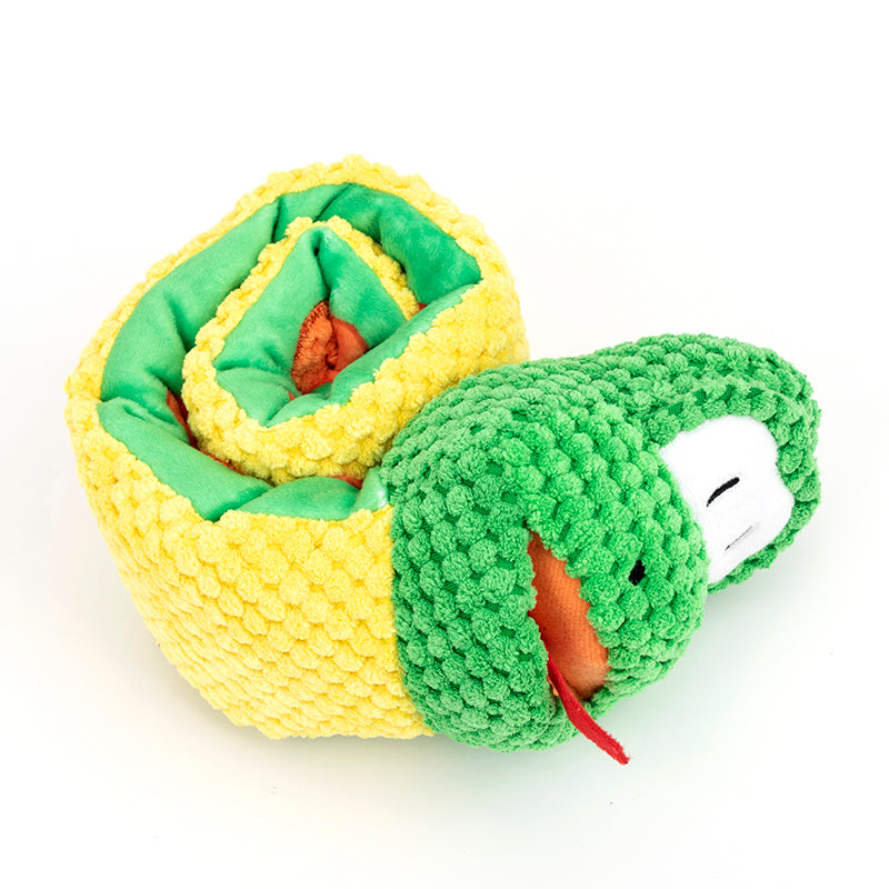 Snake Snuffle Toy Squeaky Dog Toys Boredom Stress Relief Game, Dog Puzzle Plush Toy IQ Training, Snuffle Toys For Dogs Foraging Instinct Training, Dog Chew Toy Treat Dispenser - Premium 4 from Pawsnplayboutique Dba My Needy Pets - Just $12.11! Shop now at My Needy Pets