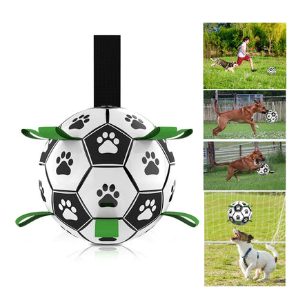 Dog Toys Interactive Pet Football Toys with Grab Tabs Dog Outdoor training Soccer Pet Bite Chew Balls for Dog accessories - Premium 5 from Pawsnplayboutique Dba My Needy Pets - Just $23.36! Shop now at My Needy Pets