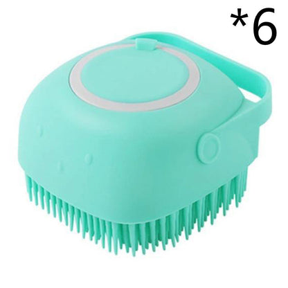 Silicone Dog Bath Massage Gloves Brush Pet Cat Bathroom Cleaning Tool Comb Brush For Dog Can Pour Shampoo Dog Grooming Supplies - Premium 0 from My Needy Pets - Just $13.51! Shop now at My Needy Pets