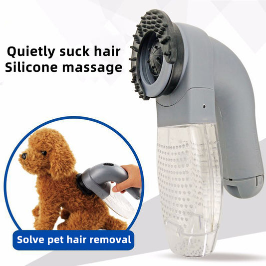 Electric Pet Hair Portable Pet Massage Cleaning Vacuum Cleaner - Premium 0 from My Needy Pets - Just $19! Shop now at My Needy Pets