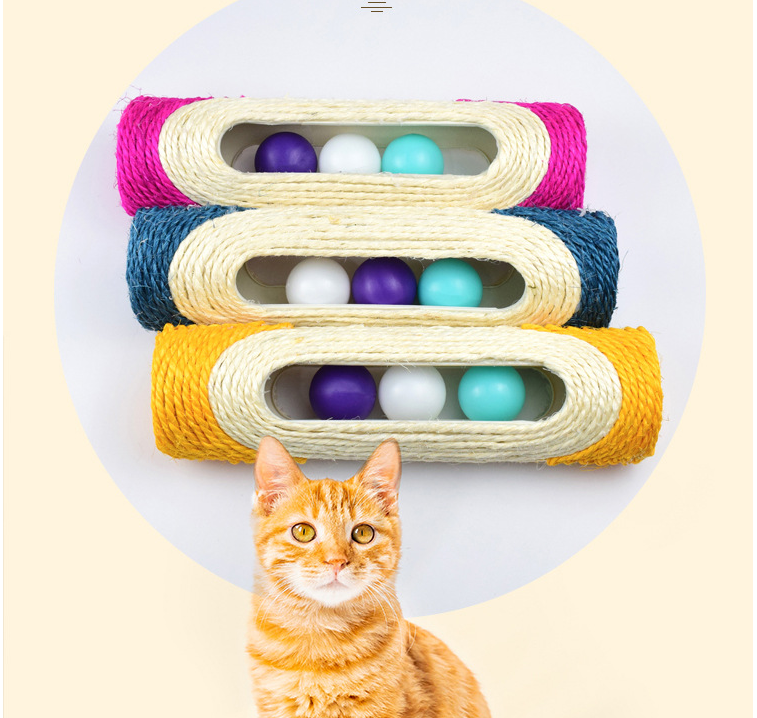 Long Sisal Drum Cat Toys Three - Premium 0 from Pawsnplayboutique Dba My Needy Pets - Just $9.14! Shop now at My Needy Pets