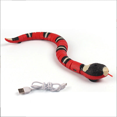 Smart Sensing Snake Cat Toys Electric Interactive Toys For Cats USB Charging Cat Accessories For Pet Dogs Game Play Toy - Premium 4 from Pawsnplayboutique Dba My Needy Pets - Just $22.08! Shop now at My Needy Pets