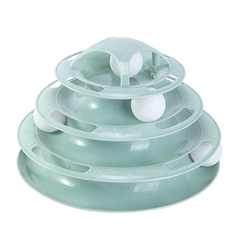 Cat Turntable Spot Wholesale Cat Interactive Toys Four Layers - Premium 0 from My Needy Pets - Just $15.65! Shop now at My Needy Pets