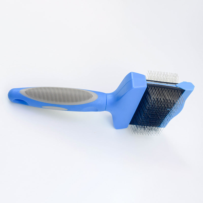 Pet Self Cleaning Hair Brush Cleaning Pets Supplies Cat Double Sided Soft Comb - Premium 0 from My Needy Pets - Just $8.65! Shop now at My Needy Pets