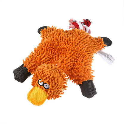 Plush Mop Duck Animal Toy for Dogs - Premium 0 from My Needy Pets - Just $3.69! Shop now at My Needy Pets