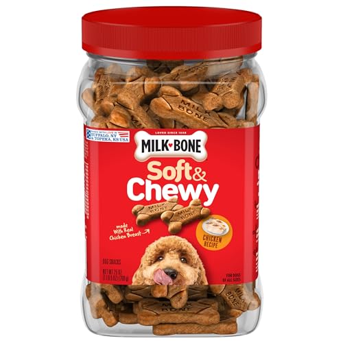 Milk-Bone Soft & Chewy Dog Treats, Chicken, 25 Ounce - Premium Pet Supplies from Milk-BoneDogTreats - Just $13.76! Shop now at My Needy Pets