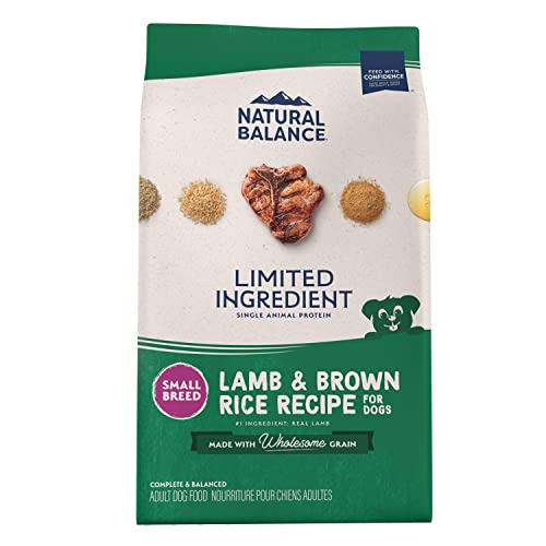 Natural Balance Limited Ingredient Small-Breed Adult Dry Dog Food with Healthy Grains, Lamb & Brown Rice Recipe, 12 Pound (Pack of 1) - Premium Pet Supplies from NaturalBalance - Just $45.58! Shop now at My Needy Pets