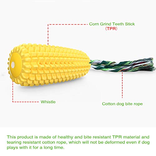 Carllg Dog Chew Toys for Aggressive Chewers, Indestructible Tough Durable Squeaky Interactive Dog Toys, Puppy Teeth Chew Corn Stick Toy for Small Meduium Large Breed - Premium Pet Supplies from Carllg - Just $12.99! Shop now at My Needy Pets