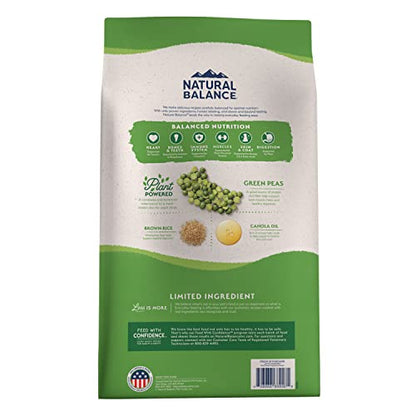 Natural Balance Limited Ingredient Adult Dry Dog Food with Vegan Plant Based Protein and Healthy Grains, Vegetarian Recipe, 24 Pound (Pack of 1) - Premium Pet Supplies from NaturalBalance - Just $69.33! Shop now at My Needy Pets